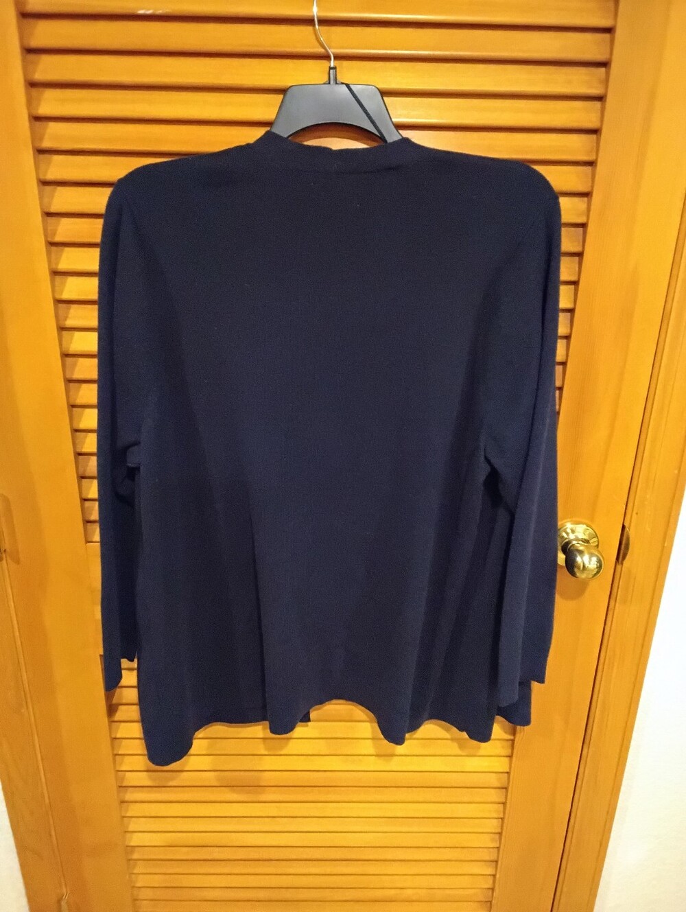 NWT Navy Classic Open Cardigan Sweater 1X Firm Price - Picture 3 of 3